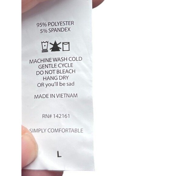 LuLaRoe Skirt Women's Size Large Black Blue Swirls Birds - Picture 4 of 5